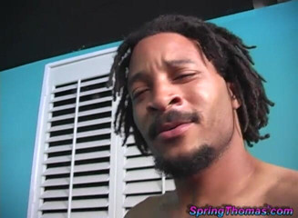 Spring Thomas: Spring Thomas Found a Cuckold Who Cleans Black Cum of...