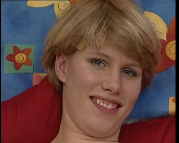 YOUR FIRST PORN: Madlene Has Fun in 4 Positions with the Dildo