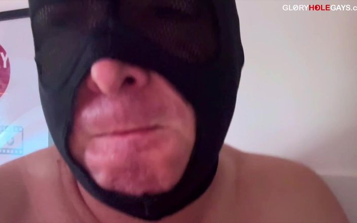 GLORYHOLEGAYS: Locked Cock at the Hole - He Cums on a Cookie...