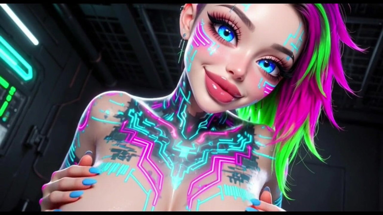 Hot girl dancing: Cute Sexy Talk and Boobs, Ai Animation