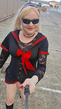 Sissymandy röd sjöman klänning