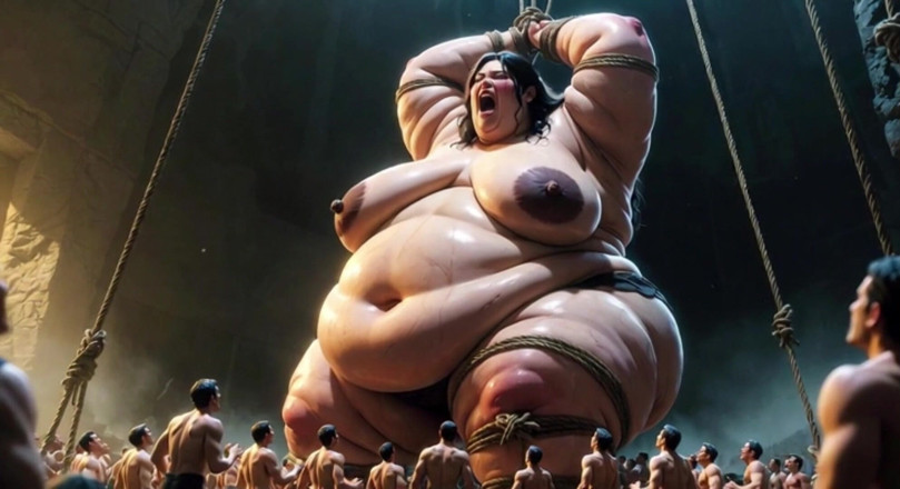 YOUR BEST FANTASY: Riesige sSBBW gefesselt auf dem bett - verzweifelt nach kleinen männern...
