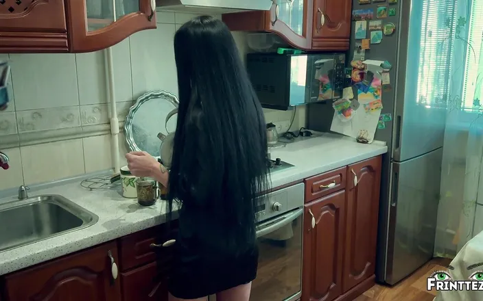 Frintteza: Stepson Creampie in Stepmom. Morning Cheating on the Kitchen.