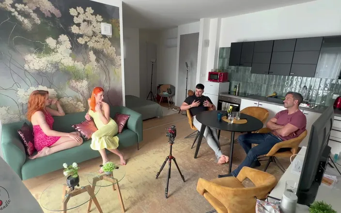 Cherrycandle: Behind the Scenes! Have a Look How We Do Foursome...