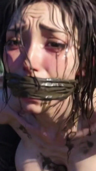 Trash Bondage Humiliation - Desperate Woman Craving Creampie