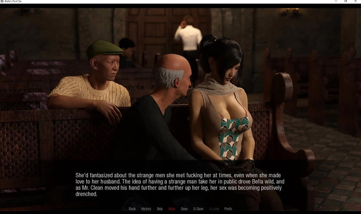 EroticKrisso: Bella pertama kali seks threesome di gereja bagian 1