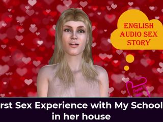 English audio sex story: Prima mea experiență sexuală cu colega mea de facultate în casa...