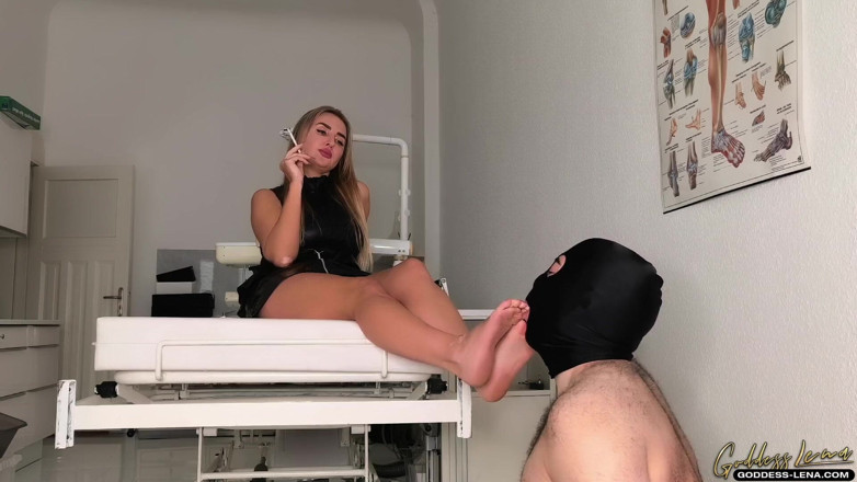 Goddess Lena: Smoking Domination: Lick My Heels &amp; Feet Clean - Ashtray, Spittoon &amp; Full...