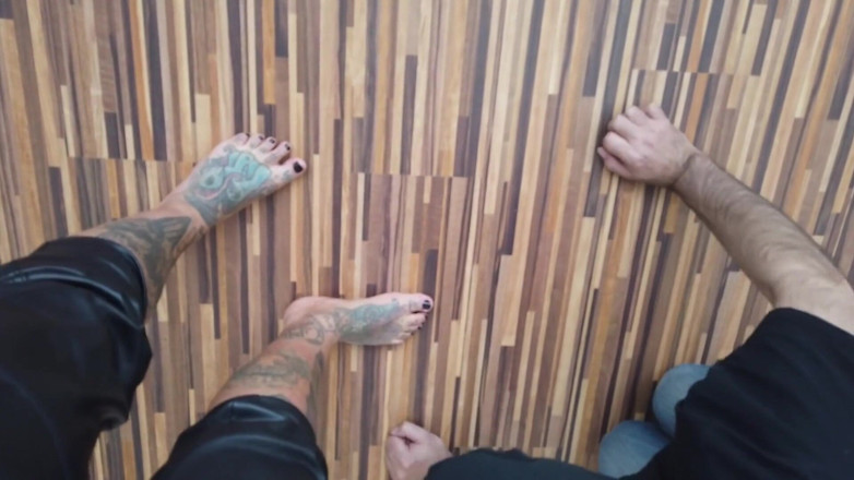 Fetish videos by Alex: Foot slave from the wardrobe