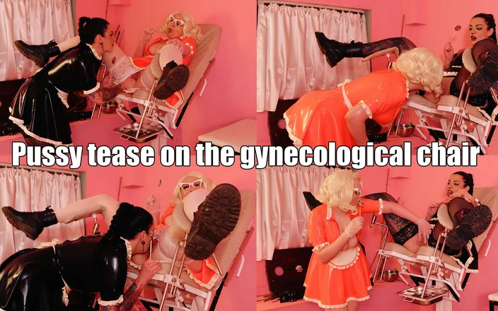 Arya Grander: Pussy Tease on the gynecological chair