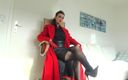 Lady Victoria Valente: Fetish mantel merah - joi hitung mundur mani muncrat