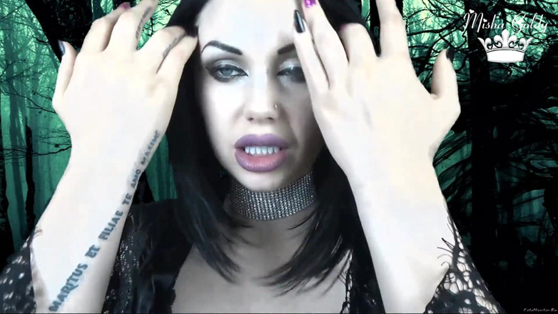 Goddess Misha Goldy: The Princess of darkness will eat you piece by piece