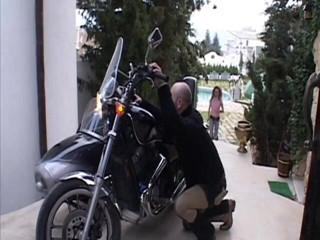 Cumming Soon: Blonde girl gives a dude handjob outdoors