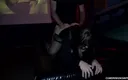 Cumdrinking Wife: Gangbang at the Adult Theater While Hubby Stays Home -part 2
