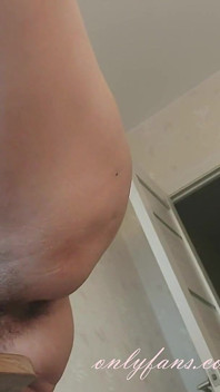Morning Stretching and for-one Masturbation Slut Dreams of a Big Dick Fingering Hairy Pussy Ginnagg