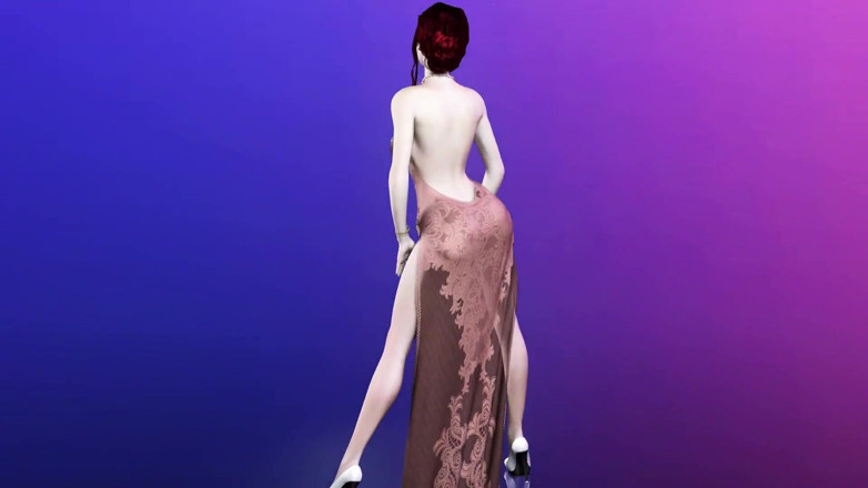 Why fuck so hard: 3D, rothaarige asiatische schlampe hat sex zu dritt mit zwei...