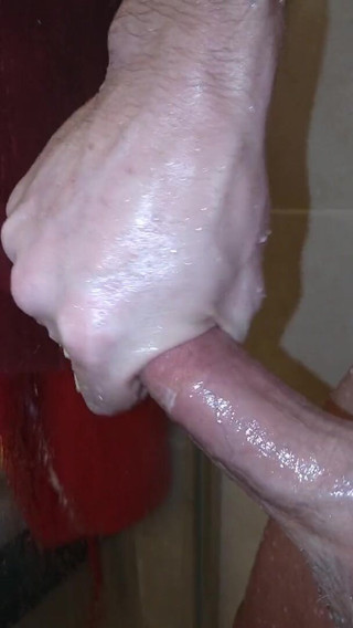 Big Daddy Dommmm: Smooth handwork gripping my dick in the shower. Edging again!