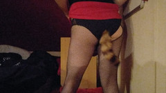 Joslin: बहिन joslin पूंछ बट प्लग के साथ नाच रही है