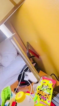 Wife Gets Spit Roasted by Her Husband and Their Friend in the Hotel.