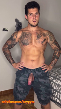 My Big Military Cock Cums with No Touch