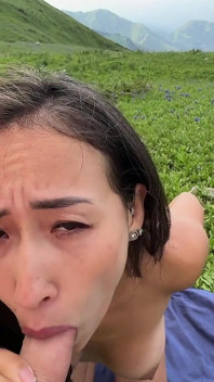 Sex with a Beautiful Asian Woman in the Mountains