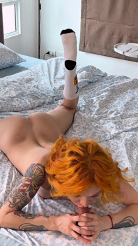 White Socks & Pantyhose & Bare Footjob