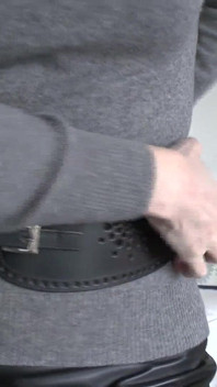 Belt Fitting in the Living Room, Part 3, Lady Victoria Valente