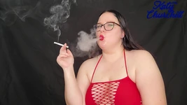 BBW Heavy Smoking Encouragement While Chain Smoking