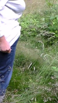 Jen Is Peeing on a Field