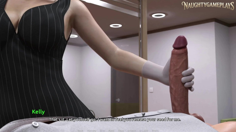 Naughty gameplays trans: Futa Healthcare (часть 01) от Fatsocat - милфа-транс обожает свой огромный член