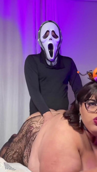 Halloween anale con mangia sborra angel bbw