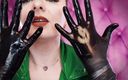 Arya Grander: Asmr-video: tiethandschoenen en olie - fetisj Glaminatrix Arya Grander - geweldige ontspannen...