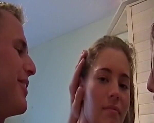 Deutsche XXX Filme: Two Beautiful and Slim German Chicks Pleasing a Cock with...