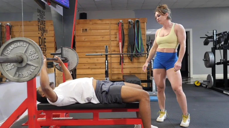 Darrenblazeent: Giving My Fitness Instructor a BBC Creampie in the Gym