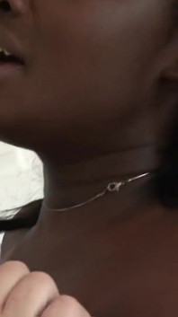Osa Lovely ebony with natural tits gives deep blowjob and fucks with Mark Davis