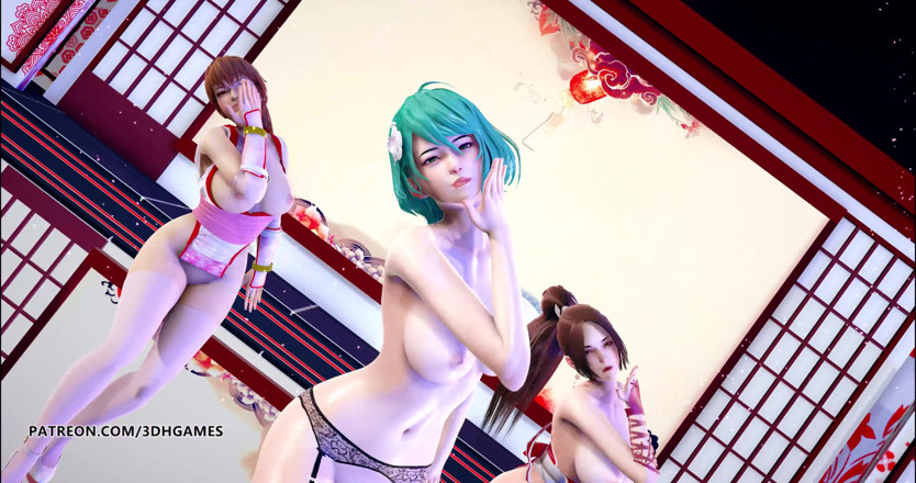 3D-Hentai Games: GigaReolEVO - dipendenza danza nuda mai shiranui tamaki kasumi DOA