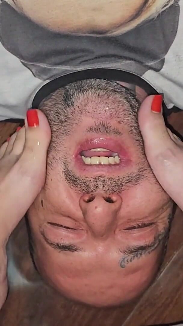 Cuckold Submissive to His Wife Being Humiliated and Sodomized in Order to Cum. (Monica Lima)
