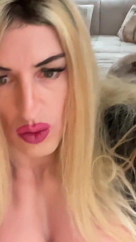 Titstranslady Jerks off Her Girl Cock