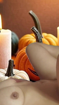 Hete seks Halloween picknick met Garabas en Olga