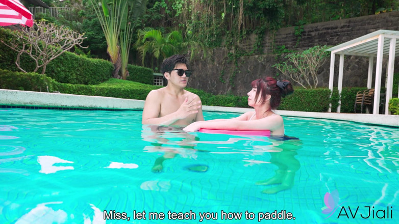 AV Jiali: Rich Bratty Girl Ranako Fucks Her Swim Teacher