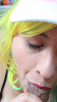 POV Blowjob Green Hair