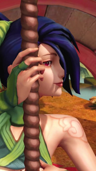 3d akali lol múa cột