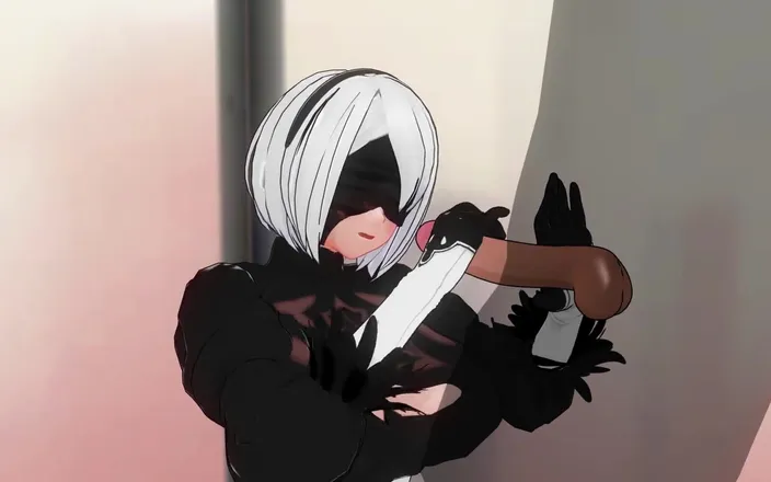H3DC: 3D Hentai 2b Jerks off Your Cock Gently