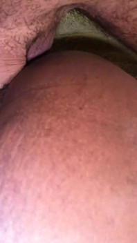 Black Hairy Pussy Fucked and Filled by a Big White Cock and a Sticky Load of Semen