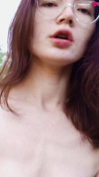 Real Public Sex with a Slim Brunette Outdoors Among Greenery on an Early Sunny Clear Morning with Sensual Penetration