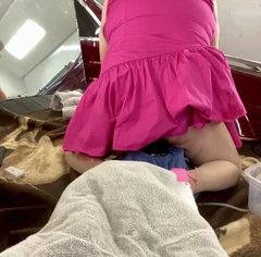 Stretching in Hot Pink!!