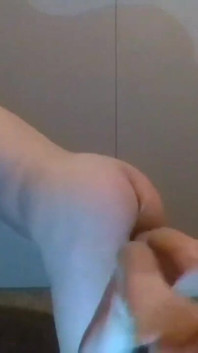 Showing off My Hungry Bootycheeks and Lickable Toes & Soles