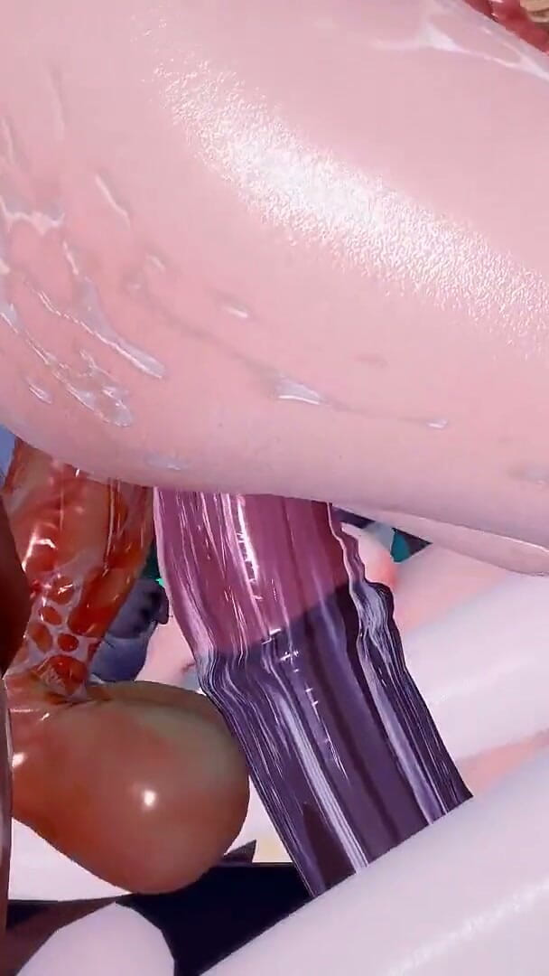 NSFWOtaku: Genshin Impact - team seksgevecht - Nod-Krai vs Fontaine - 3D Hentai-animaties