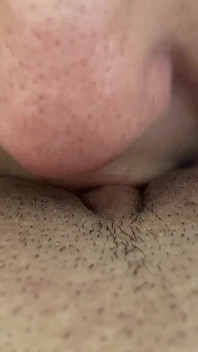 POV Close up Blowjob of a Big Aroused Clit