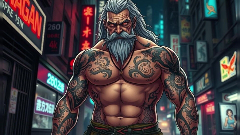 Erotic Man: Ai Art 无衬衫的肌肉男